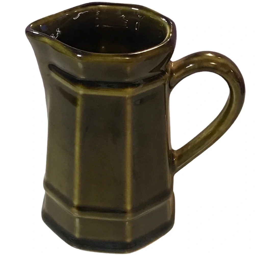 Vintage Pfaltzgraff Creamer Pitcher Green